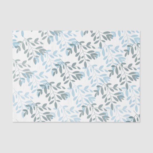 Moderne abstracte bloem botanisch blad tissuepapier (Voorkant)