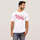 Moderne ABSTRACTE BLOEM Custom Creatie T-shirt (Voorkant volledig)