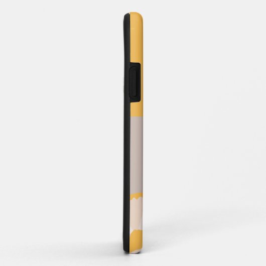 Moderne Abstracte Bloem Gele Gepersonaliseerd Case-Mate iPhone Case (Achterkant/rechts)