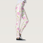 Moderne Abstracte Bloem Lijn Patroon (1) Leggings (Rechts)