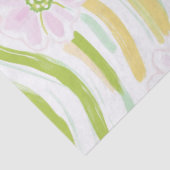 Moderne Abstracte Bloem Lijn Patroon (4) Tissuepapier (Detail)