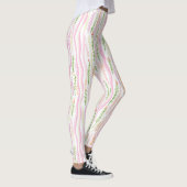 Moderne Abstracte Bloem Lijn Patroon (7) Leggings (Rechts)