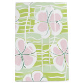 Moderne Abstracte Bloem Lijn Patroon (9) Medium Cadeauzakje (Voorkant)