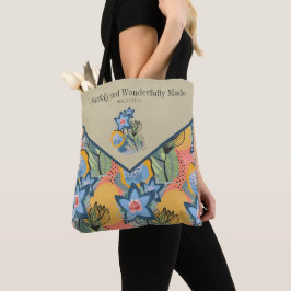 Moderne Abstracte Bloem Psalm 139:14 Tote Bag