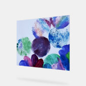 Moderne Abstracte Bloemen Acryl Bord (Hoek)