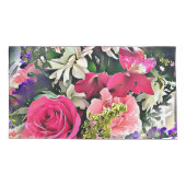 Moderne Abstracte bloemen bloemen Kussensloop (Achterkant-Links)