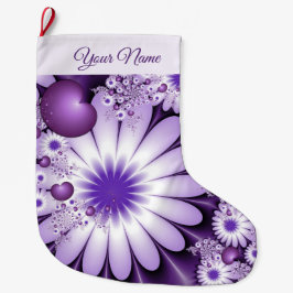 Moderne Abstracte bloemen en fractale kunstnaam Grote Kerstsok