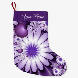 Moderne Abstracte bloemen en fractale kunstnaam Kleine Kerstsok