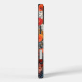 Moderne Abstracte bloemen gepersonaliseerde naam Case-Mate iPhone Case (Achterkant / Rechts)