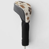Moderne Abstracte Bloemen Golfheadcover (Schuin)