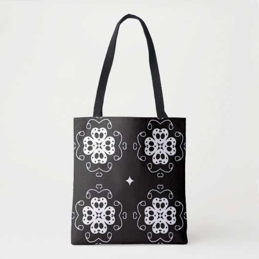 moderne abstracte bloemen tote tas (Voorkant)