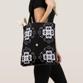 moderne abstracte bloemen tote tas (Dichtbij)