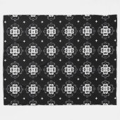 Moderne abstracte bloemendeken fleece deken (Voorkant (Horizontaal))