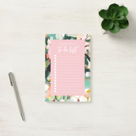 Moderne Abstracte Bloemenkunst Takenlijst Post-it® Notes