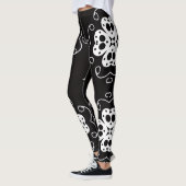 moderne abstracte bloemenlegging leggings (Links)