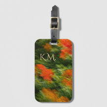 Moderne abstracte bloemfoto kunst met monogram