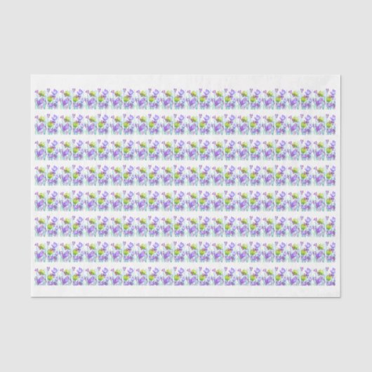 Moderne abstracte bloemige botanische tissue paper tissuepapier (Voorkant)