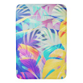 Moderne Abstracte Bloemige Pastel Kleur Badmat (Voorkant Verticaal)