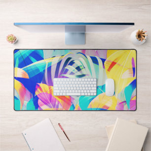 Moderne Abstracte Bloemige Pastel Kleur Bureaumat