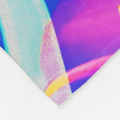 Moderne Abstracte Bloemige Pastel Kleur Fleece Deken (Hoek)