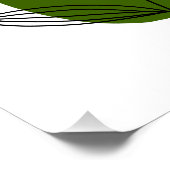 Moderne Abstracte Bloemige Posterprint Perfect Poster (Hoek)