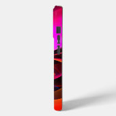 Moderne Abstracte Bloemkunst Rode Blauwe Patroon # Case-Mate iPhone Case (Achterkant / Links)