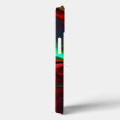 Moderne Abstracte Bloemkunst Rood Groen Patroon #1 Case-Mate iPhone Case (Achterkant / Rechts)