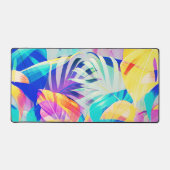 Moderne Abstracte bloempastel kleur Bureaumat (Voorkant)