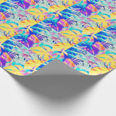 Moderne Abstracte bloempastel kleur Cadeaupapier (Hoek)