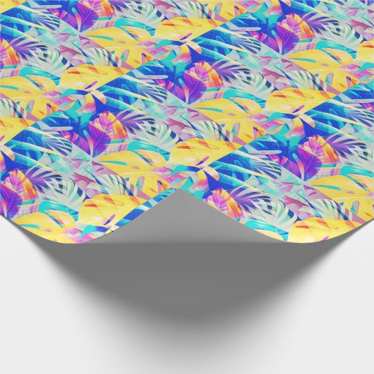 Moderne Abstracte bloempastel kleur Cadeaupapier (Hoek)