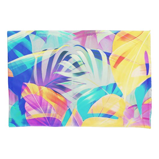 Moderne Abstracte bloempastel kleur Kussensloop (Voorkant)