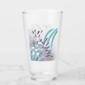 Moderne Abstracte Bloemschilderijen Glas (Achterkant)