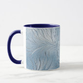 Moderne Abstracte Blue Coffee Mok (Links)