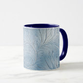 Moderne Abstracte Blue Coffee Mok (Voorkant rechts)