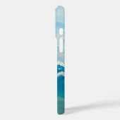 Moderne Abstracte Blue Ocean Art gepersonaliseerd Case-Mate iPhone Case (Achterkant / Links)