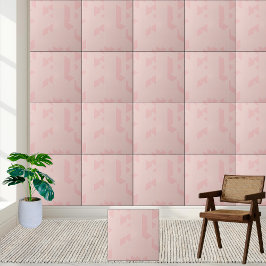 Moderne Abstracte Blush Pink geometrische Tegeltje