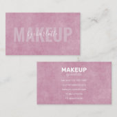 Moderne Abstracte Blush Pink Makeup Artist Beauty Visitekaartje (Voorkant / Achterkant)