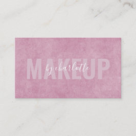 Moderne Abstracte Blush Pink Makeup Artist Beauty Visitekaartje