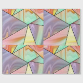 Moderne Abstracte boho Marble Art Cadeaupapier (Vlak)