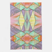 Moderne Abstracte boho Marble Art Theedoek (Verticaal)