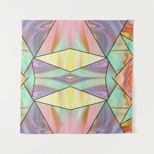 Moderne Abstracte boho Marble Art Wandkleed (Voorkant (horizontaal))