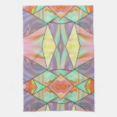 Moderne Abstracte Boho Marmeren Kunst Theedoek (Verticaal)