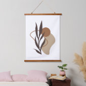 Moderne Abstracte Boho-Planten Hangend Wandkleed (Slaapkamer)