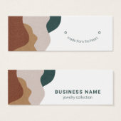 Moderne Abstracte Boho Veroorkaart Mini Visitekaartjes (Voorkant /achterkant)