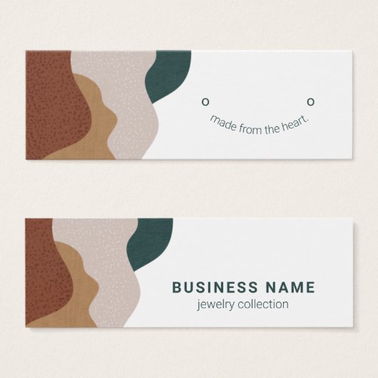 Moderne Abstracte Boho Veroorkaart Mini Visitekaartjes (Voorkant /achterkant)