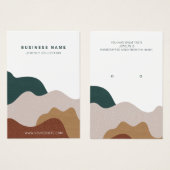 Moderne Abstracte Boho Veroorkaart Visitekaartje (Voorkant /achterkant)