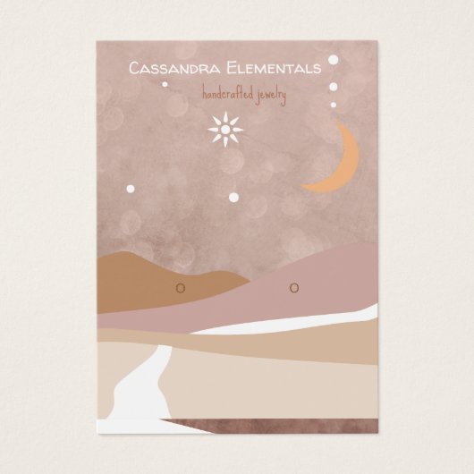 Moderne Abstracte Boho Visitekaartje (Voorkant)