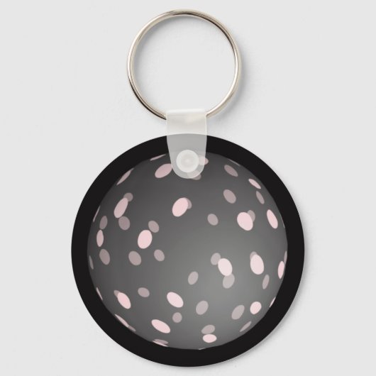Moderne Abstracte Bol Sleutelhanger (Voorkant)