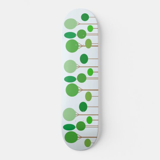 Moderne Abstracte bomen Persoonlijk Skateboard (Voorkant)