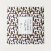 Moderne Abstracte boom Art Inspirerend Rumi Quote Wandkleed (Voorkant (horizontaal))